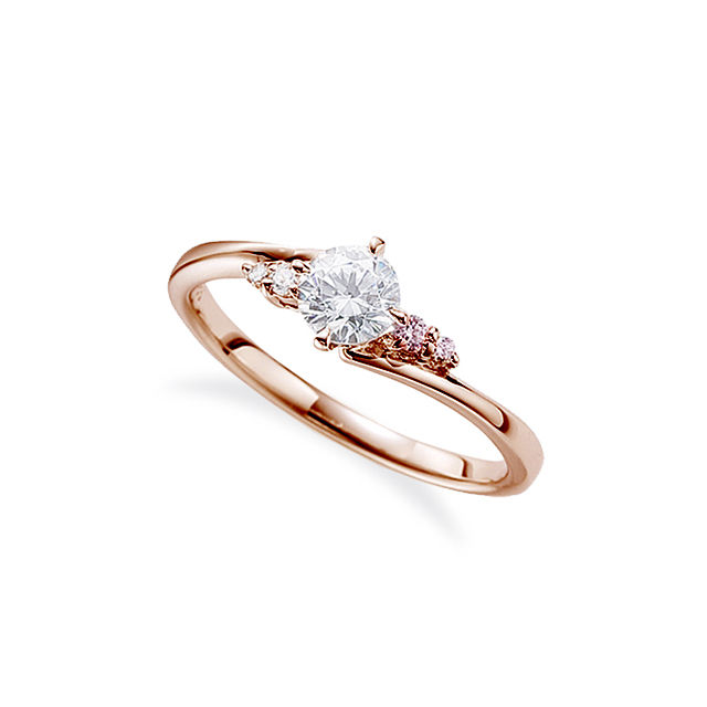 ピンクダイヤモンドの婚約指輪｜03B-0337