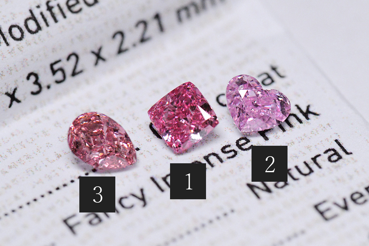 人気の高いピンクダイヤモンドのカラー