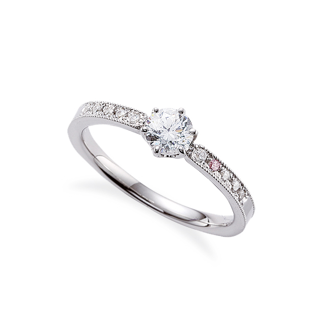 ピンクダイヤモンドの婚約指輪｜02B-0290