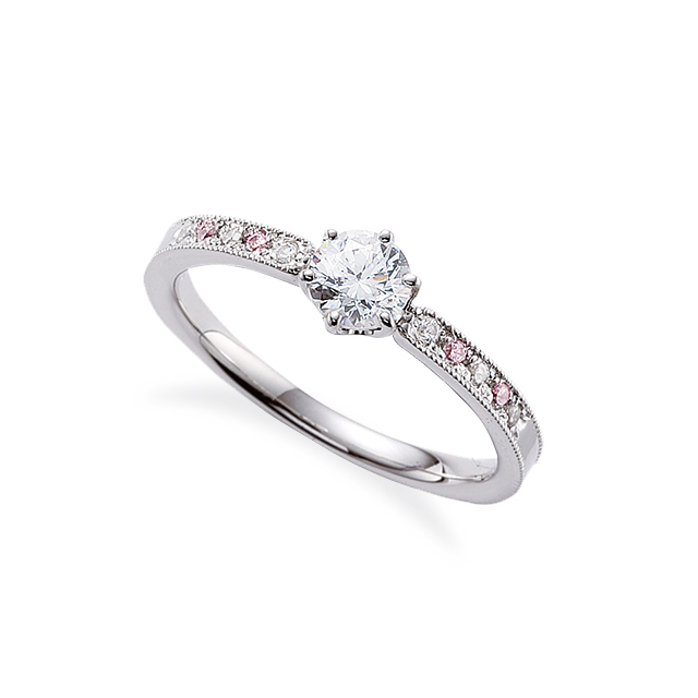 ピンクダイヤモンドの婚約指輪｜02B-0290