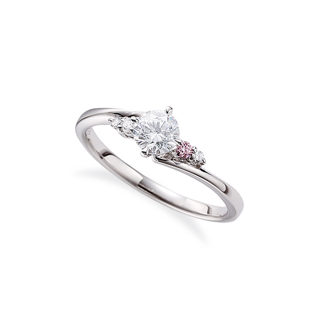 ピンクダイヤモンドの婚約指輪｜03B-0337