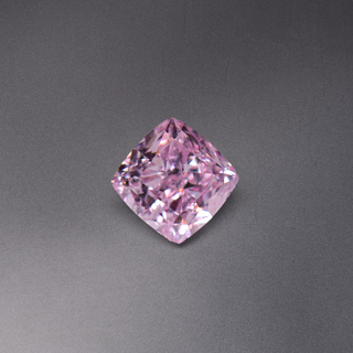 ファンシーピンクパープルダイヤモンドルース｜0.117ct, Fancy Pink Purple, Cushion Shape, SI2, CGL