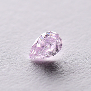 ファンシーピンクパープルダイヤモンドルース｜0.117ct, Fancy Pink Purple, Pear Shape, SI2, CGL