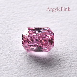 ファンシーインテンスパープリッシュピンクダイヤモンドルース｜0.22ct, Fancy Intense Purplish Pink, Radiant, GIA & ARGYLE