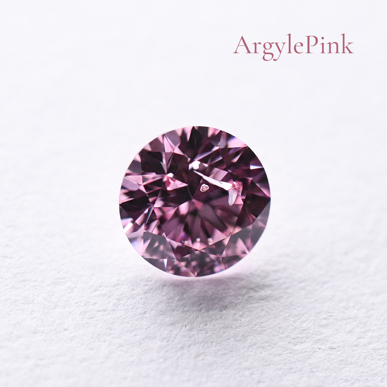 ファンシーピンクダイヤモンドルース‐0.224ct, Fancy Pink, Round