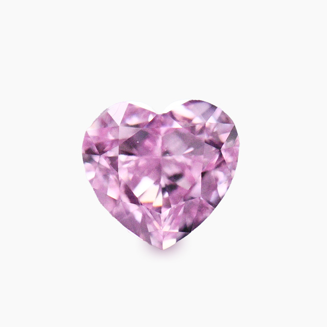 ファンシーインテンスパープリッシュピンクダイヤモンドルース｜0.258ct, Fancy Intense Purplish Pink, Heart Shape, VS-2, CGL