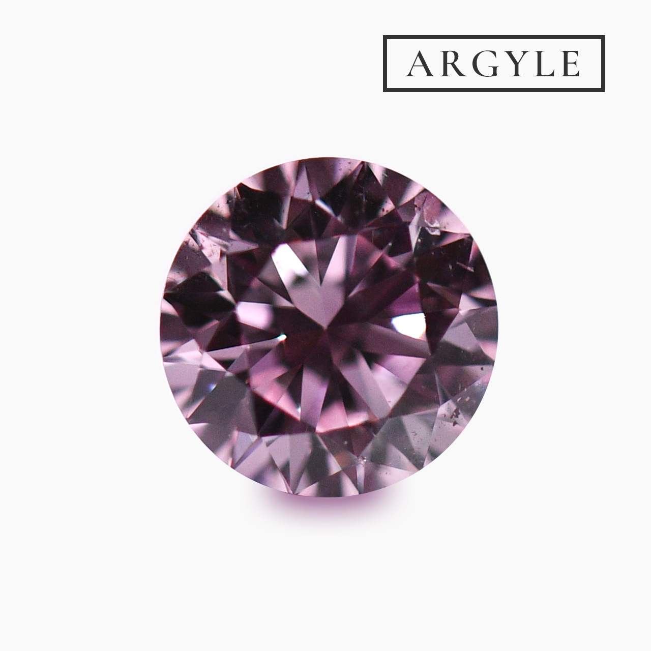 天然ファンシーパープリッシュピンクダイヤモンドルース画像1の拡大画像｜0.184ct, Fancy Purplish Pink, SI-2, ROUND, CGL & ARGYLE