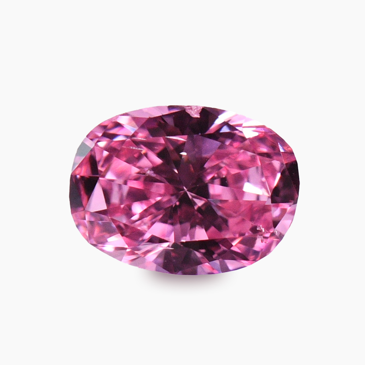 ピンクダイヤモンドルース‐0.21ct, Fancy Vivid Purplish Pink, SI-2 