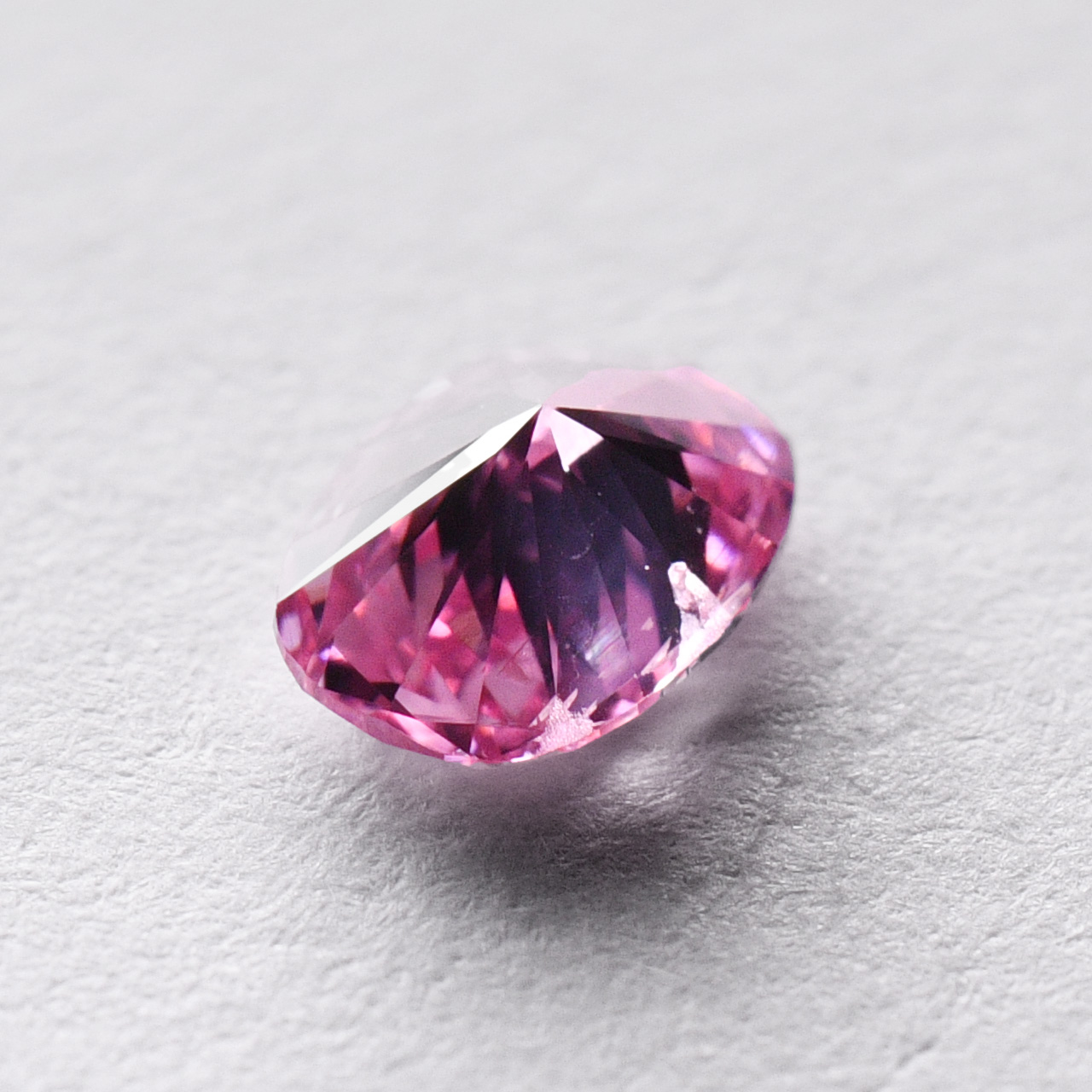 ピンクダイヤモンドルース‐0.21ct, Fancy Vivid Purplish Pink, SI-2