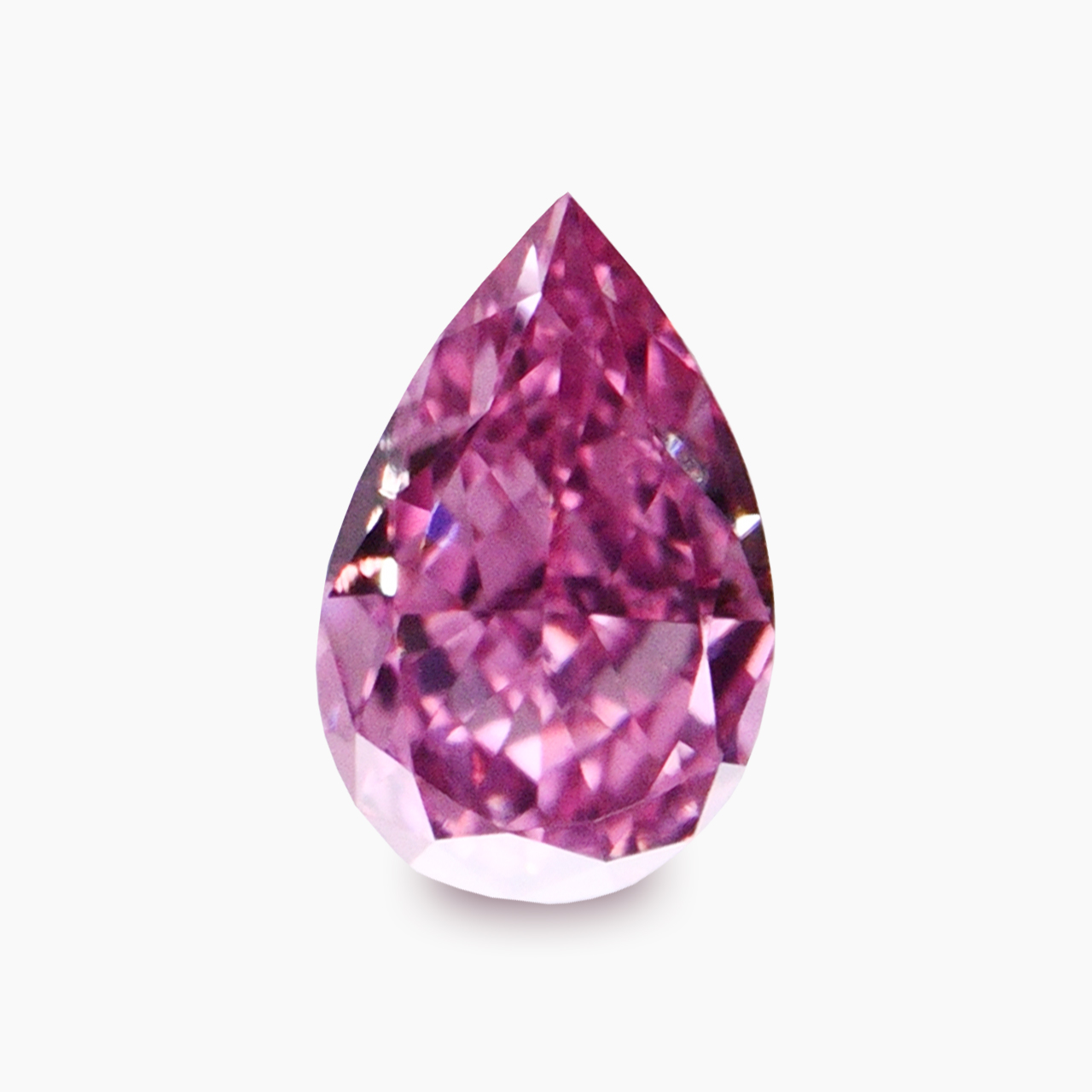 ピンクダイヤモンドルース‐0.049ct, Fancy Vivid Purplish Pink 