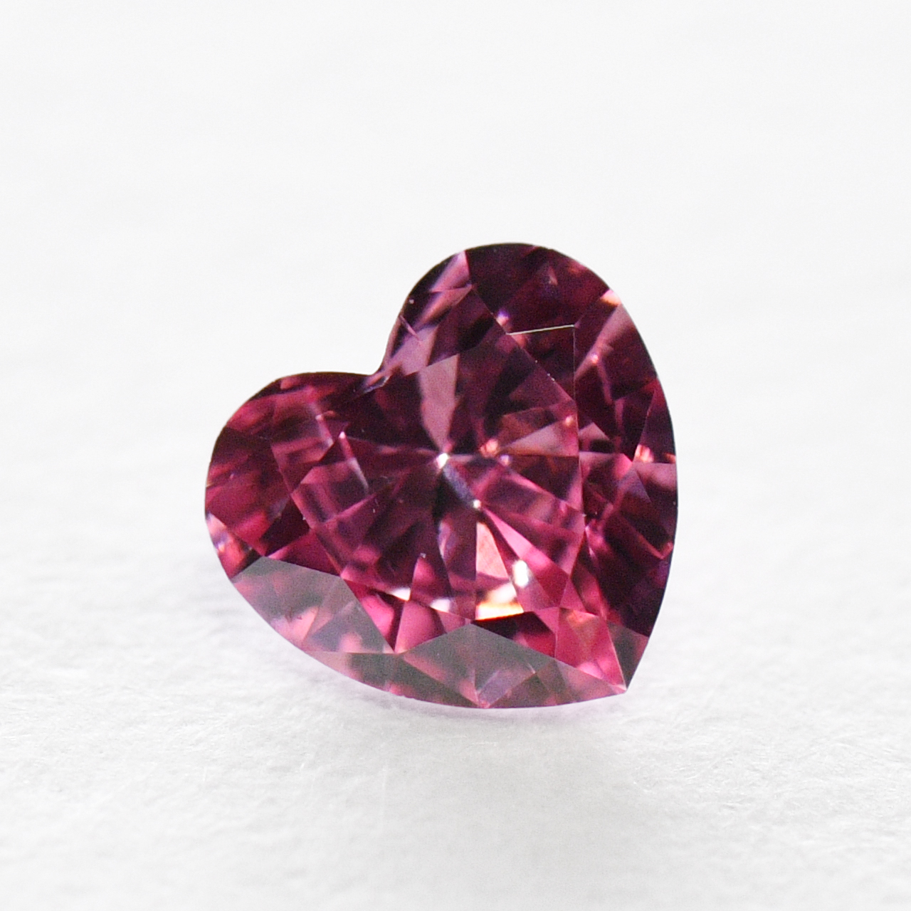 ピンクダイヤモンドルース‐0.070ct, Fancy Vivid Purplish Pink 