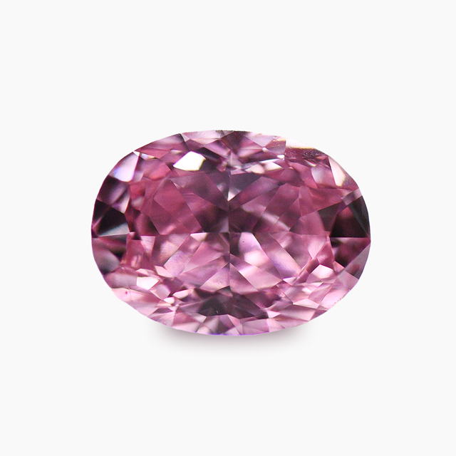 ピンクダイヤモンドルース｜0.23ct, Fancy Vivid Purplish Pink, SI-1, Oval, GIA