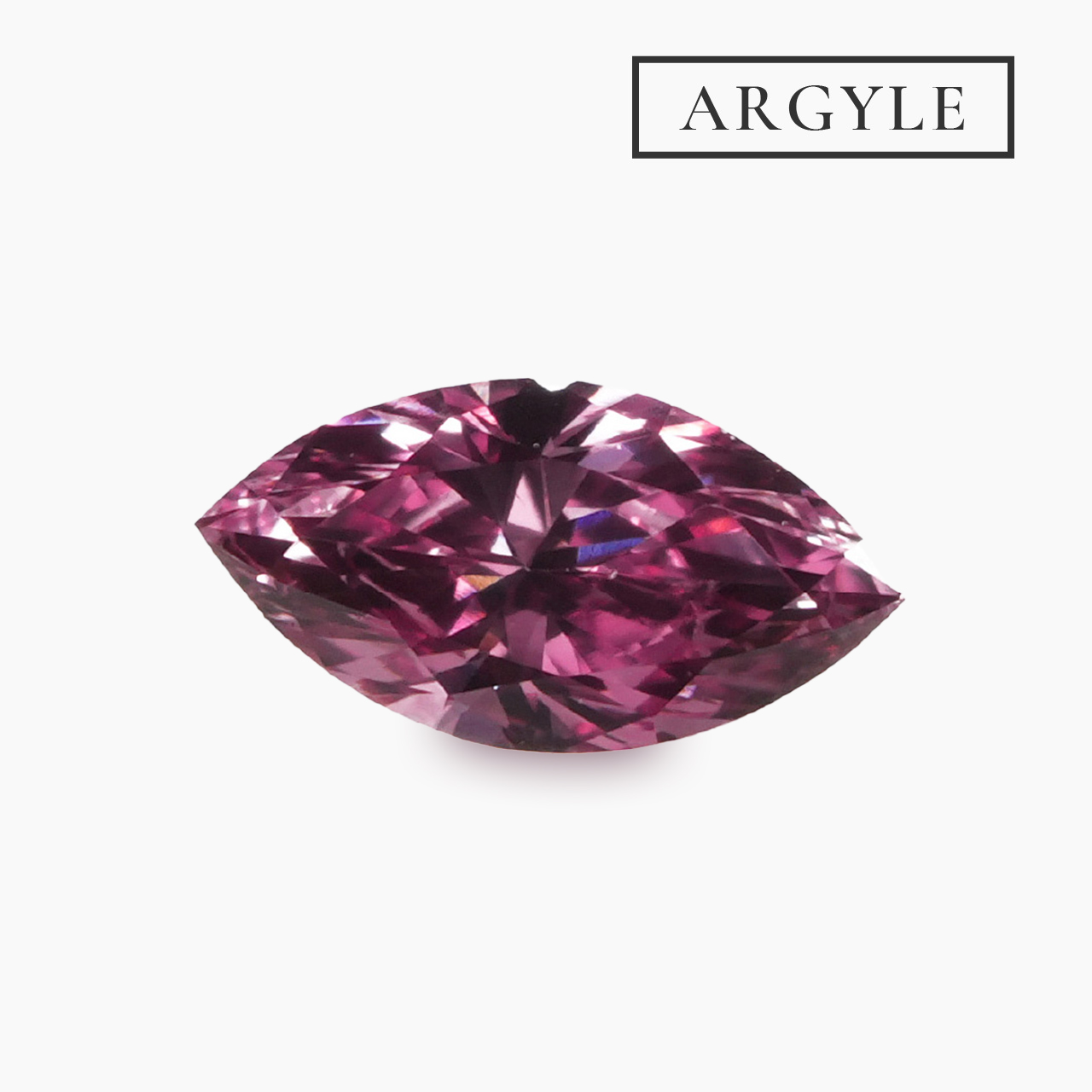ピンクダイヤモンドルース｜0.08ct / Fancy Vivid Purplish Pink(2PP) / VS-2 / Marquise