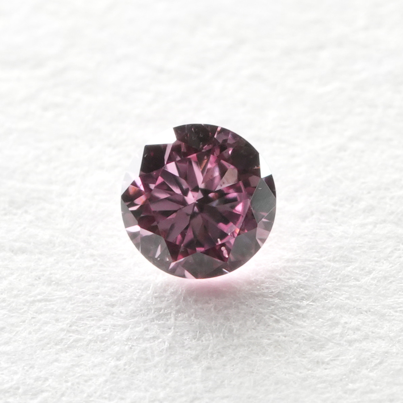 ピンクダイヤモンドルース画像1の拡大画像｜0.027ct / Fancy Intense Purplish Pink / SI-1 /Round