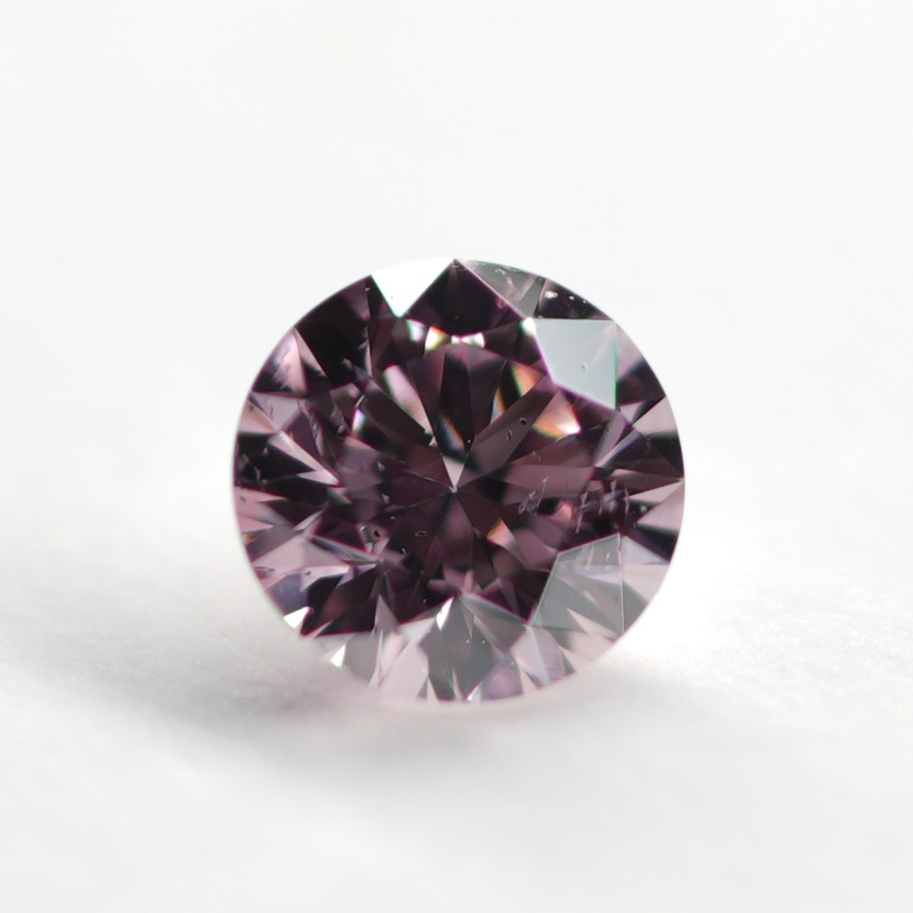 ピンクダイヤモンドルース画像1の拡大画像｜0.091ct / Fancy Intense Purplish Pink / SI-2 /Round