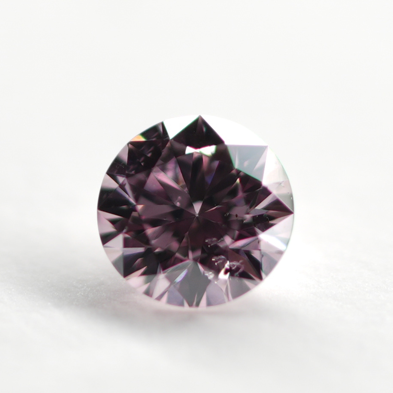 ピンクダイヤモンドルース画像2の拡大画像｜0.091ct / Fancy Intense Purplish Pink / SI-2 /Round
