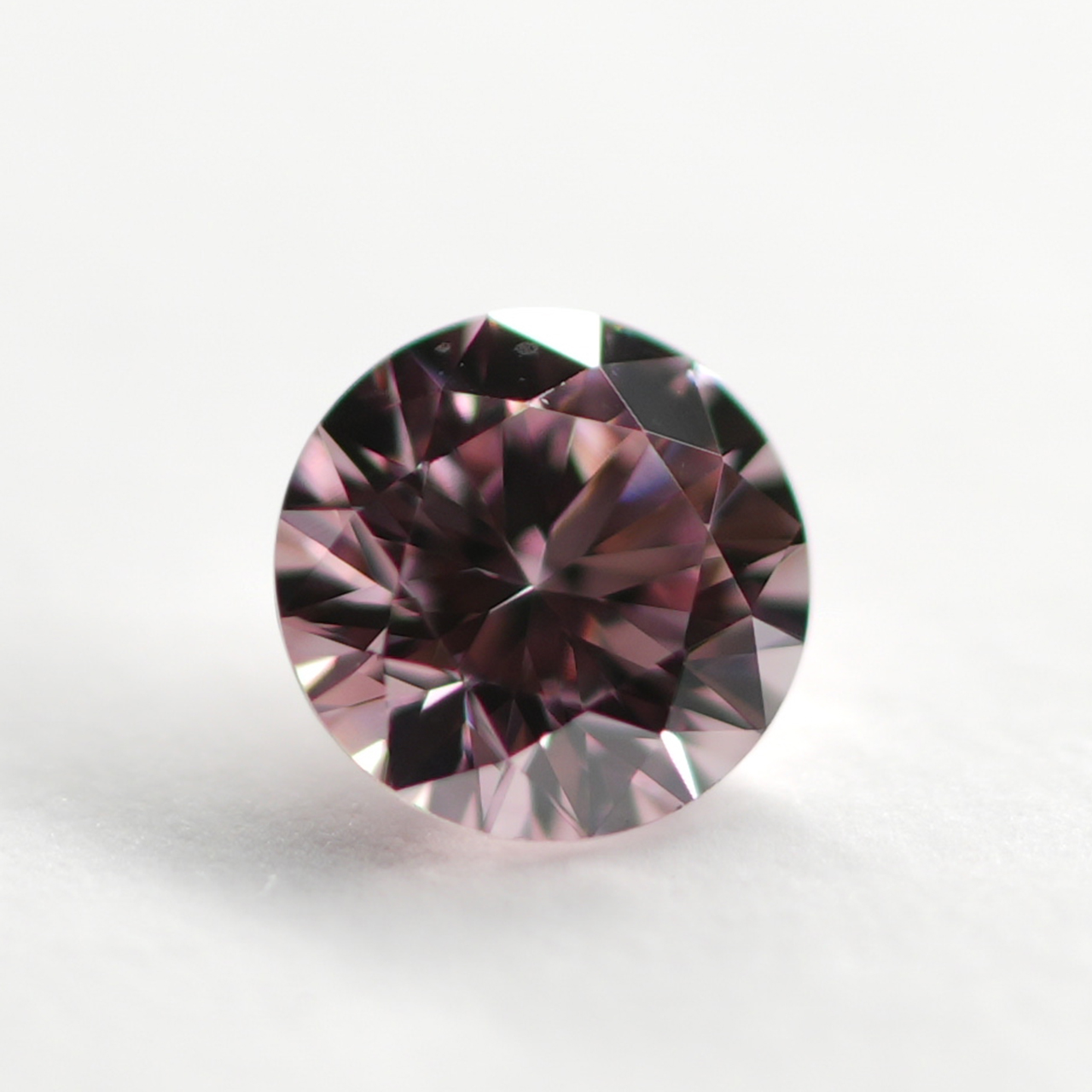 ピンクダイヤモンドルース画像1の拡大画像｜0.092ct / FANCY INTENSE PINK / VS-1 /ROUND