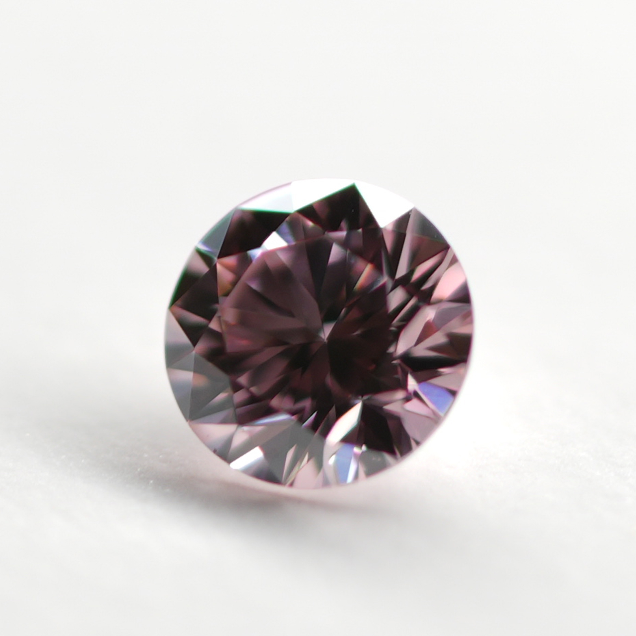 ピンクダイヤモンドルース画像6の拡大画像｜0.092ct / FANCY INTENSE PINK / VS-1 /ROUND