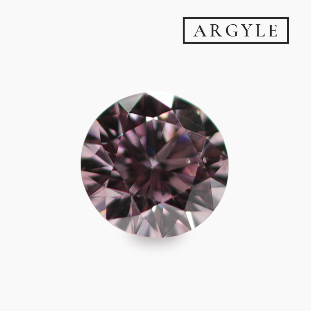 ピンクダイヤモンドルース｜0.083ct / FANCY PURPLISH PINK / SI-1 / ROUND