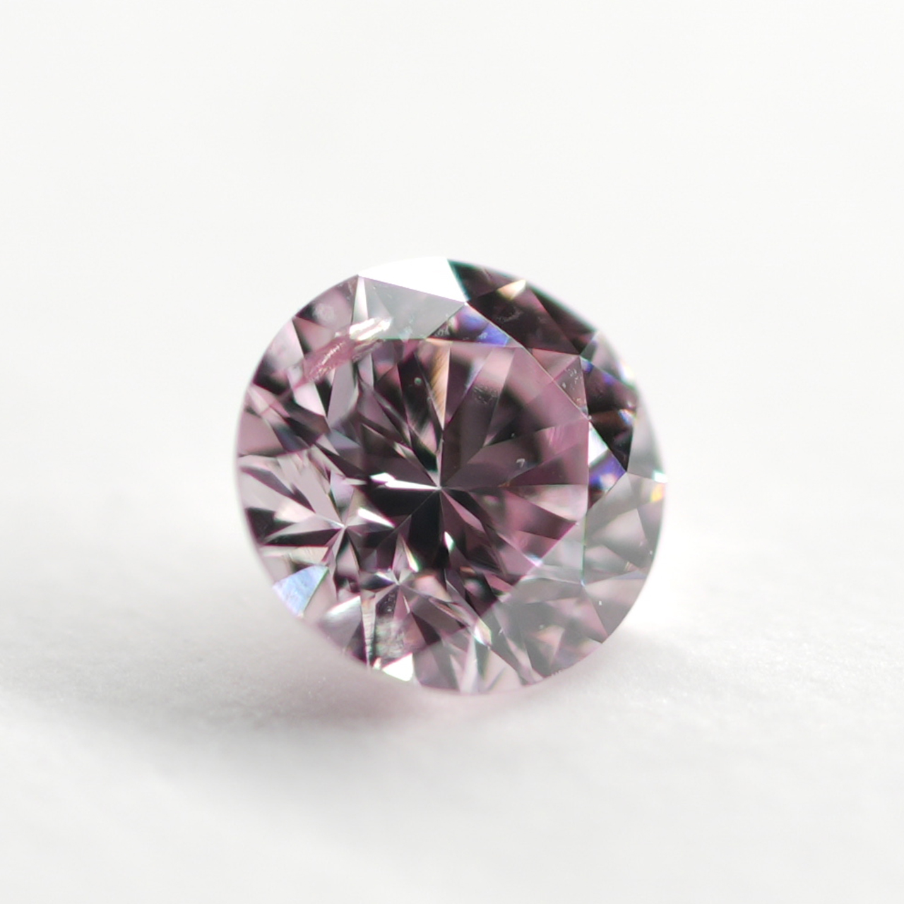 ピンクダイヤモンドルース画像12の拡大画像｜0.116ct / FANCY PURPLISH PINK / SI-2 /ROUND