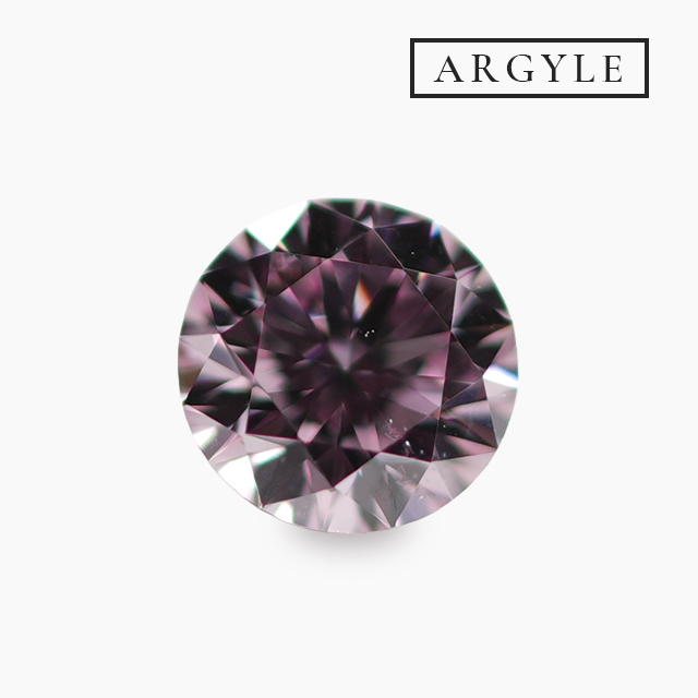 ピンクダイヤモンドルース｜0.092ct / FANCY INTENSE PURPLISH PINK / SI-1 / ROUND