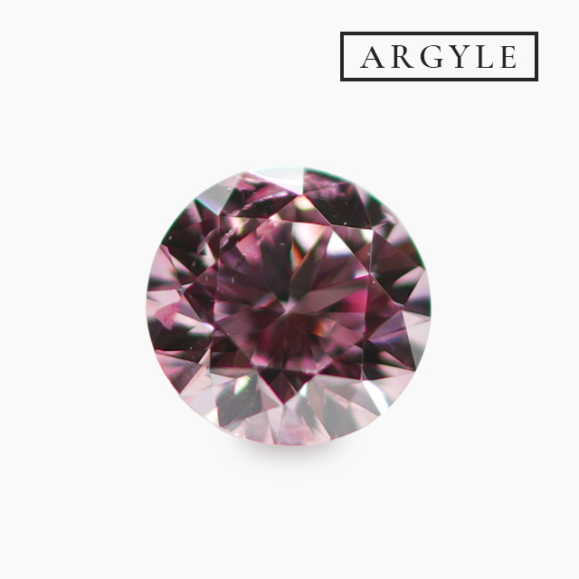 ピンクダイヤモンドルース｜0.085ct / FANCY INTENSE PURPLISH PINK / SI-2 / ROUND