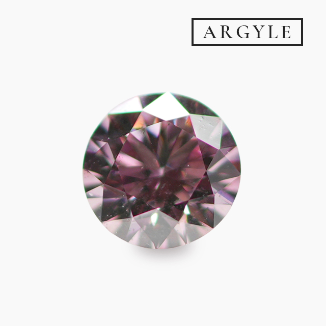 ピンクダイヤモンドルース｜0.080ct / FANCY PURPLISH PINK / SI-2 / ROUND
