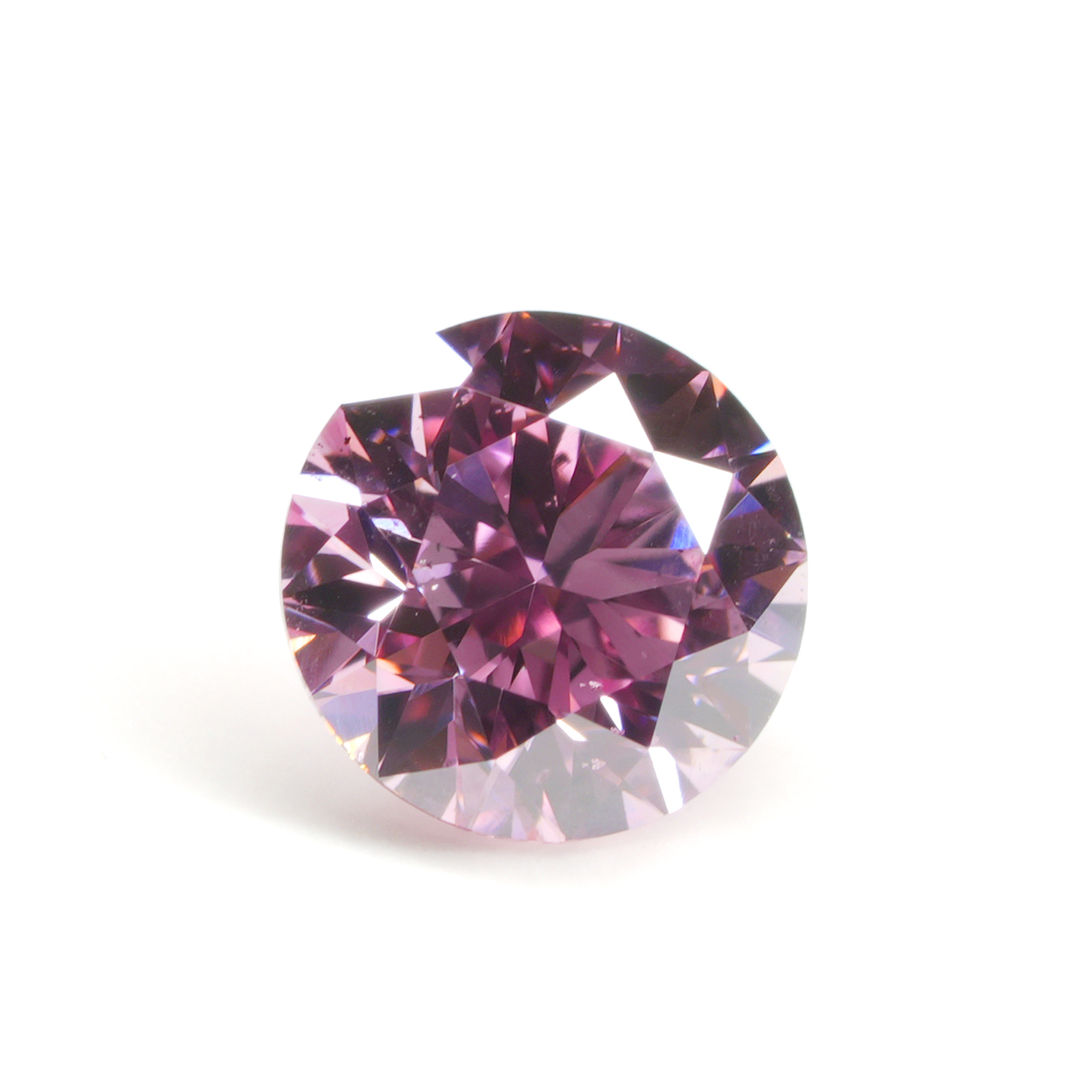 ピンクダイヤモンドルース画像2の拡大画像｜0.24ct / Fancy Intense Purplish Pink / SI2 (GIA: SI1) /ROUND