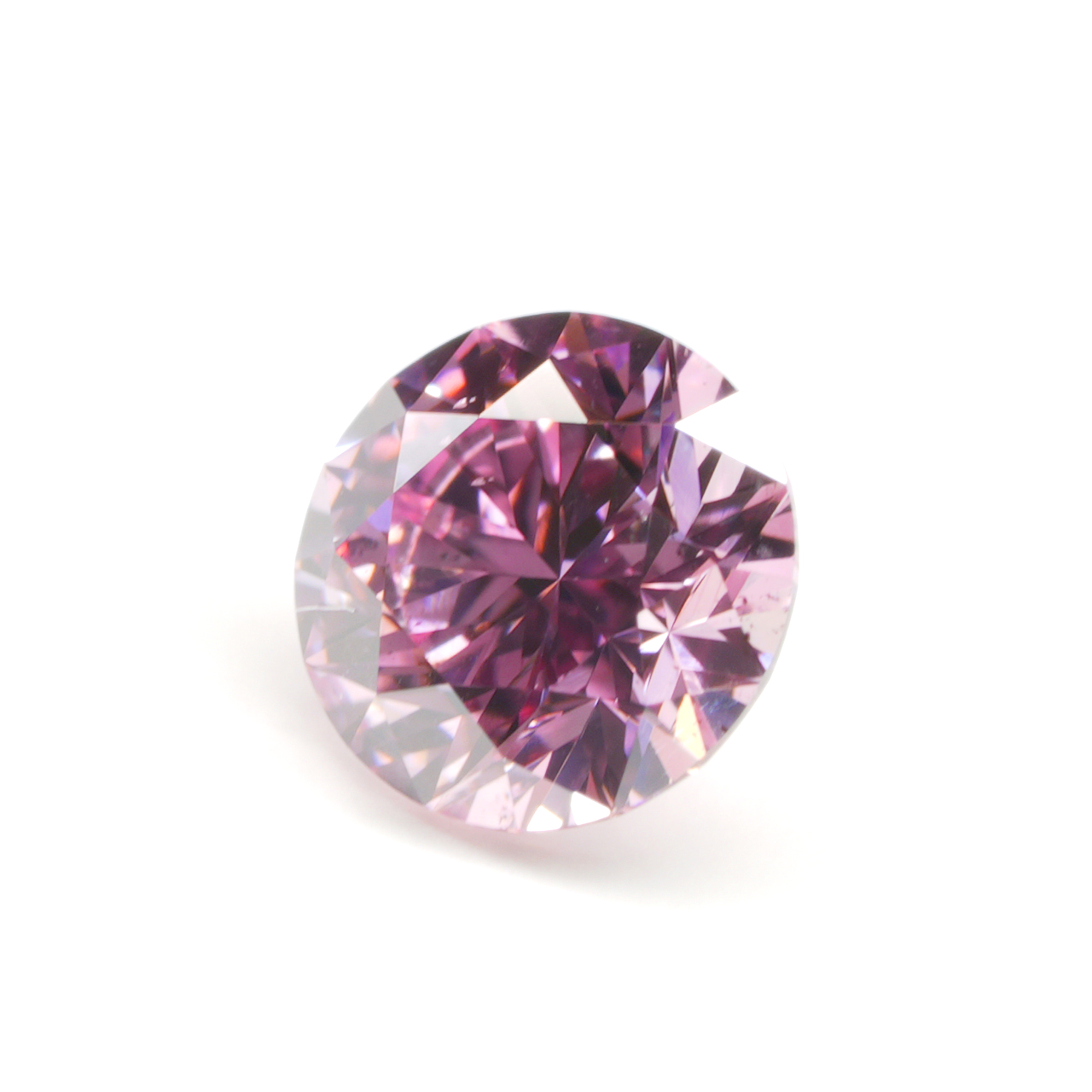 ピンクダイヤモンドルース画像3の拡大画像｜0.24ct / Fancy Intense Purplish Pink / SI2 (GIA: SI1) /ROUND